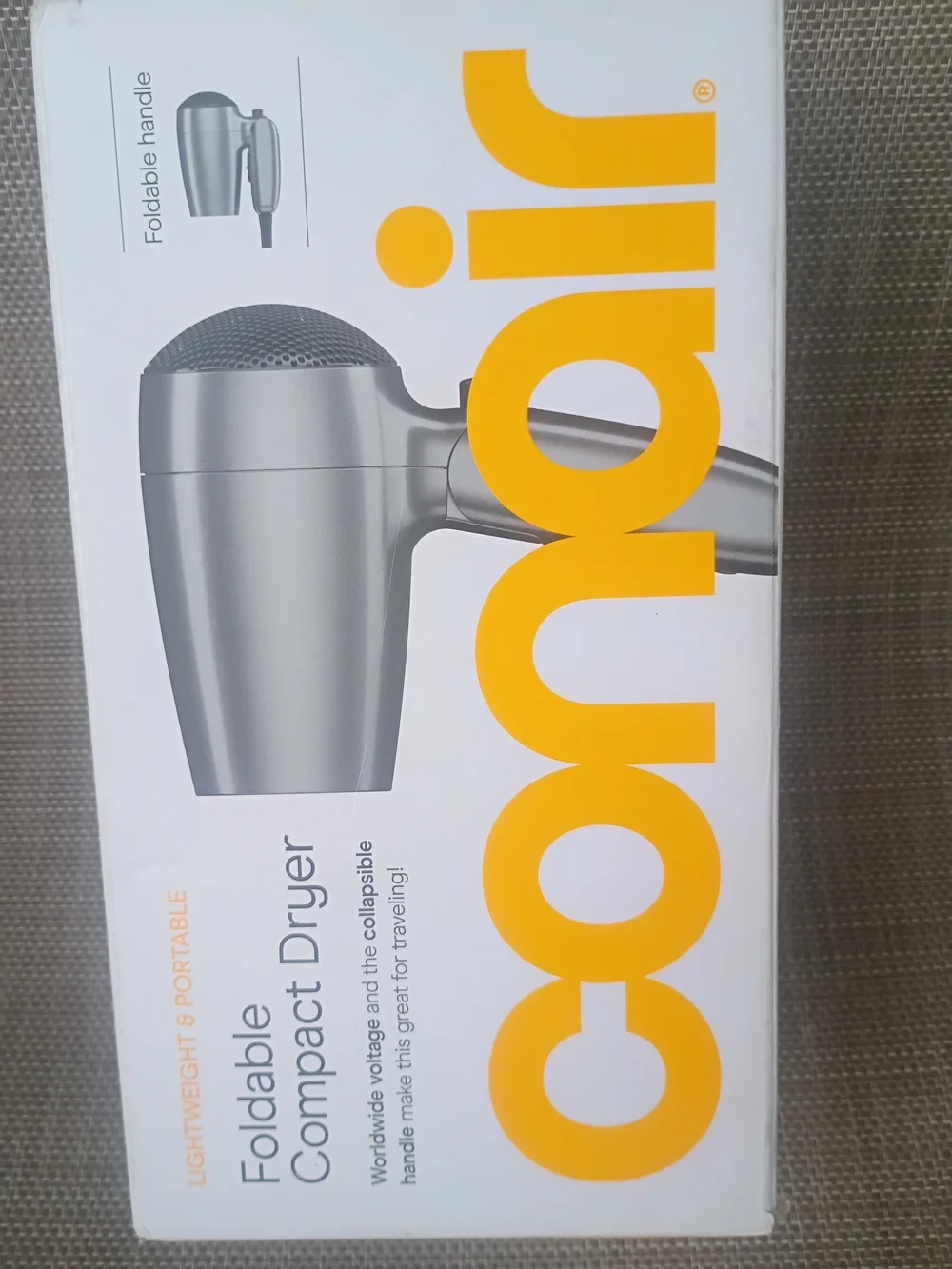 Conair Foldable Compact Hair Dryer - Silver